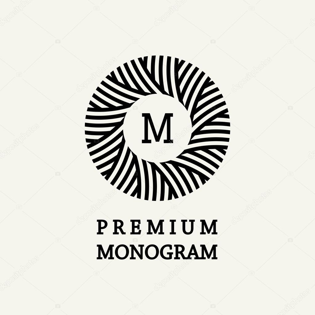 Stylish  graceful monogram