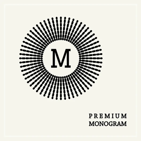 Stijlvolle sierlijke monogram — Stockvector