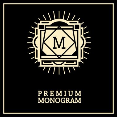 Şık zarif monogram