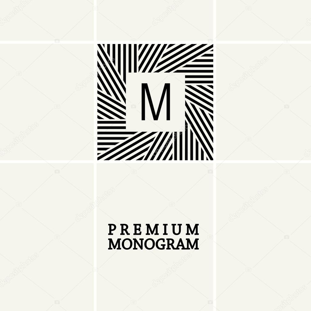 Monogram, art logo design