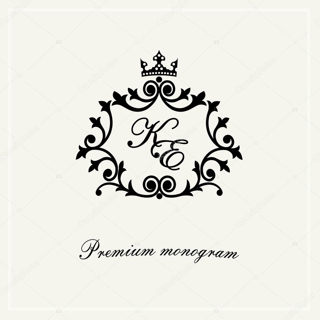 Stylish graceful monogram