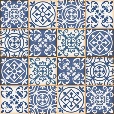Muhteşem sorunsuz patchwork desen
