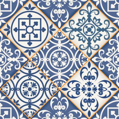 Muhteşem sorunsuz patchwork desen