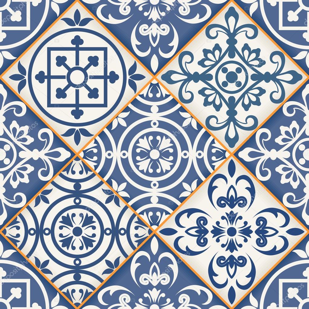 Gorgeous seamless patchwork pattern