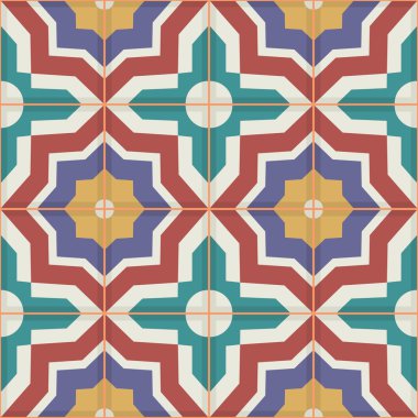 Muhteşem sorunsuz Fas çini deseni