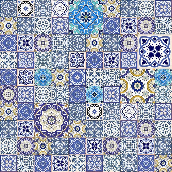 Mega Gorgeous seamless patchwork pattern