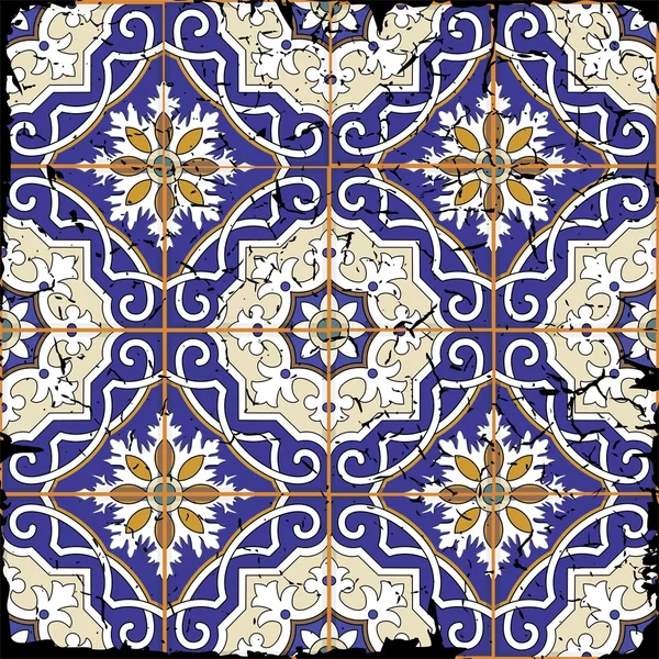 Magnifique motif patchwork sans couture — Image vectorielle