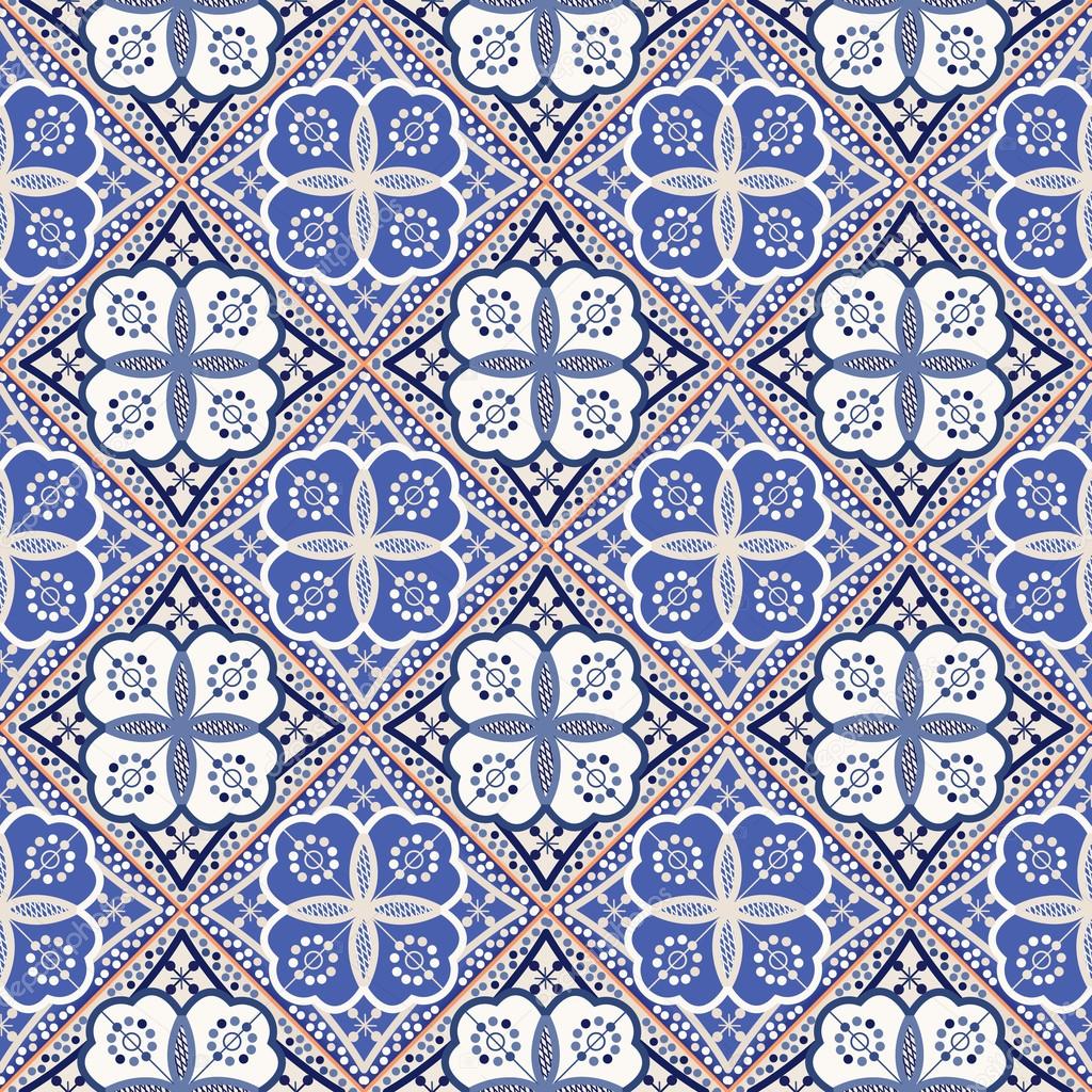 Gorgeous seamless Moroccan tiles pattern