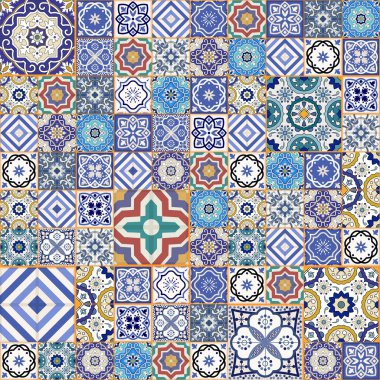 Muhteşem sorunsuz patchwork desen