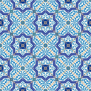 Gorgeous seamless pattern from Moroccan tiles