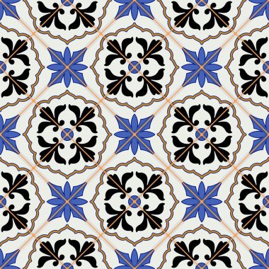 Gorgeous seamless pattern from Moroccan tiles
