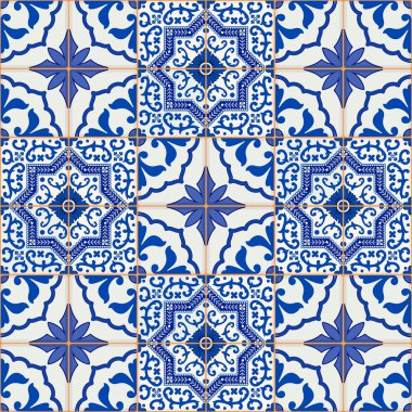 Muhteşem sorunsuz patchwork desen