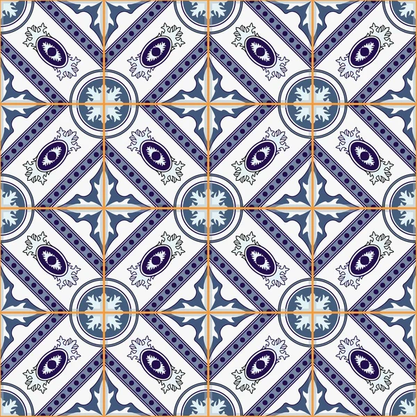 Gorgeous seamless pattern from Moroccan tiles — Stock vektor