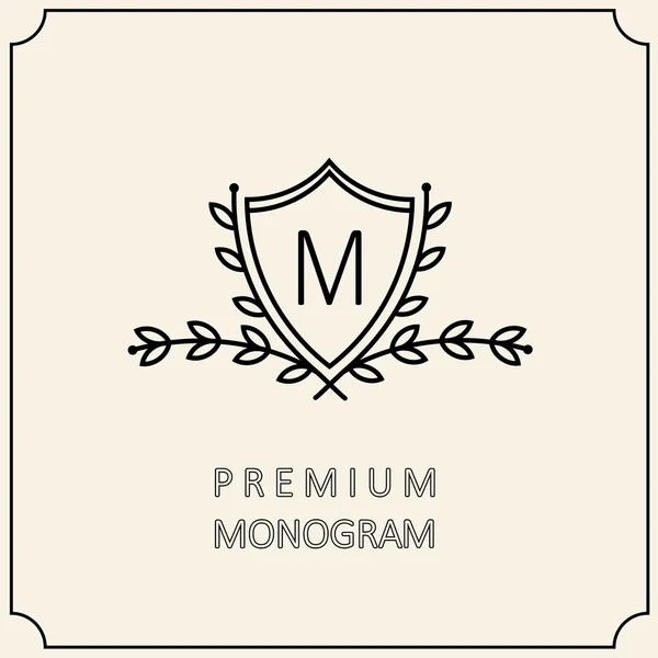 Монограмма Premium Modern — стоковый вектор