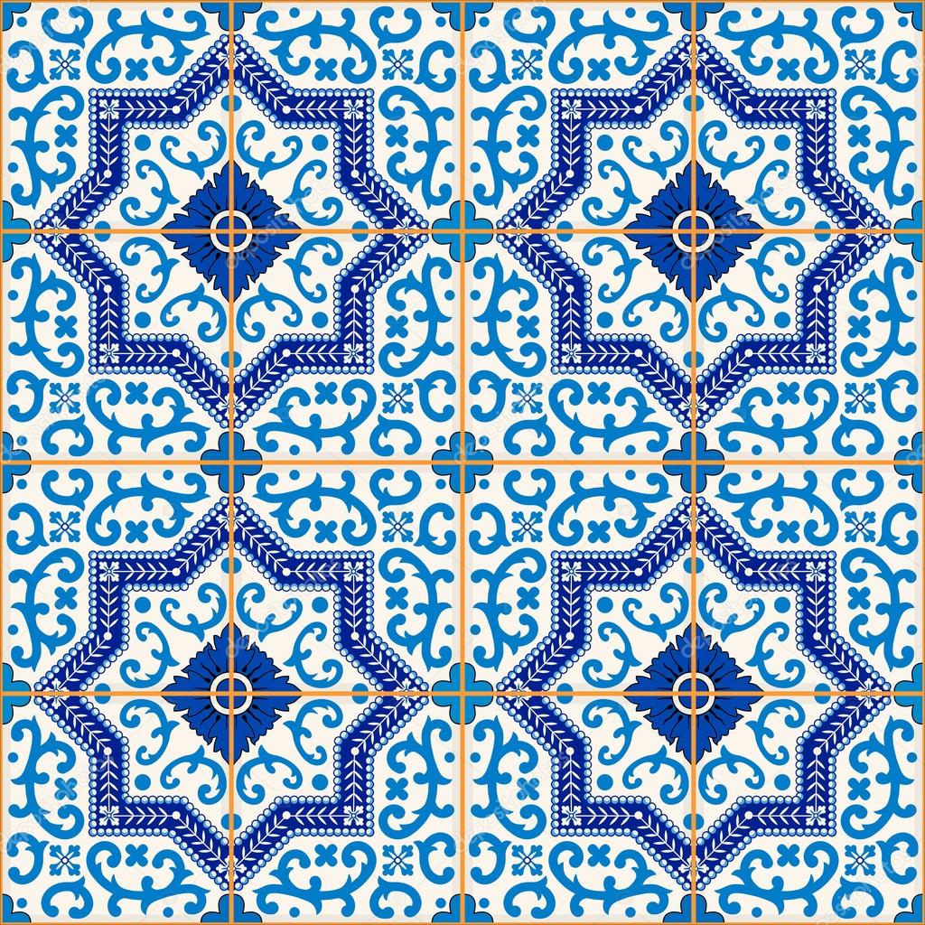Gorgeous seamless pattern from Moroccan tiles Stock Vector by ©PGMart ...