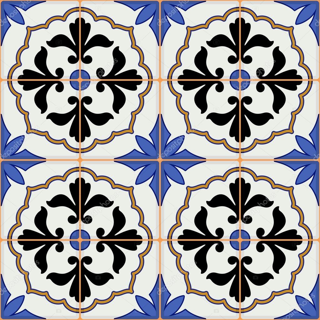 Gorgeous seamless pattern from Moroccan tiles