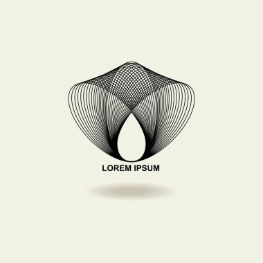 Creative abstract lotus logo