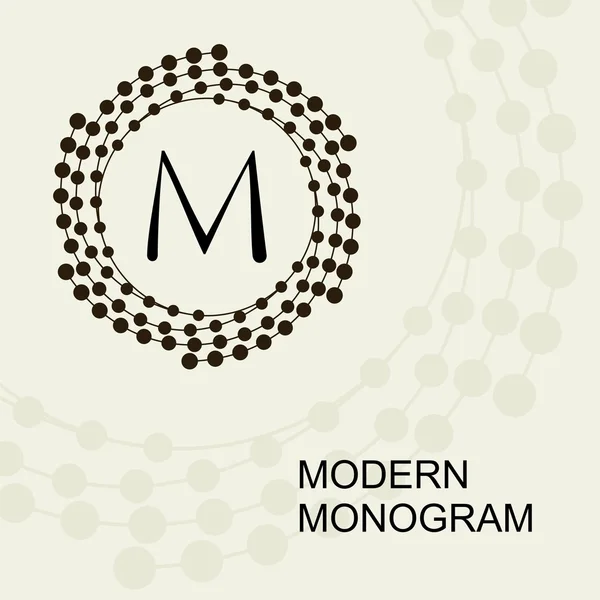 Premium modernes Monogramm — Stockvektor