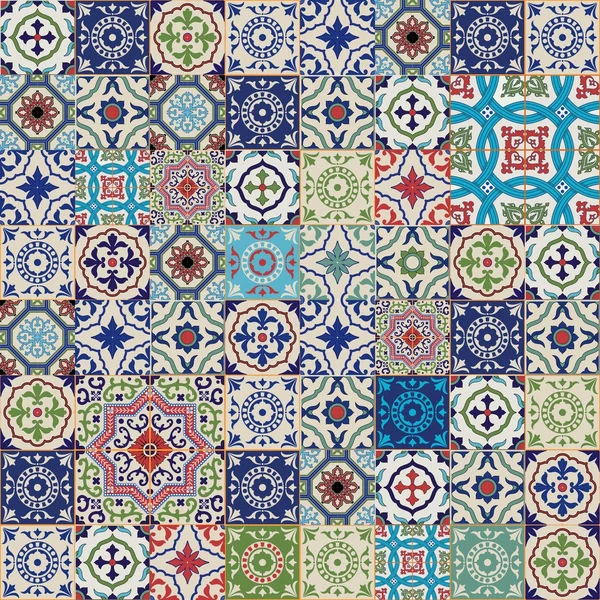 Gorgeous seamless patchwork pattern Royalty Free Stock Vectors