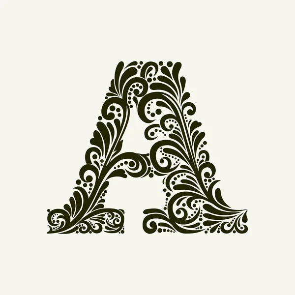 Élégante lettre majuscule A — Image vectorielle
