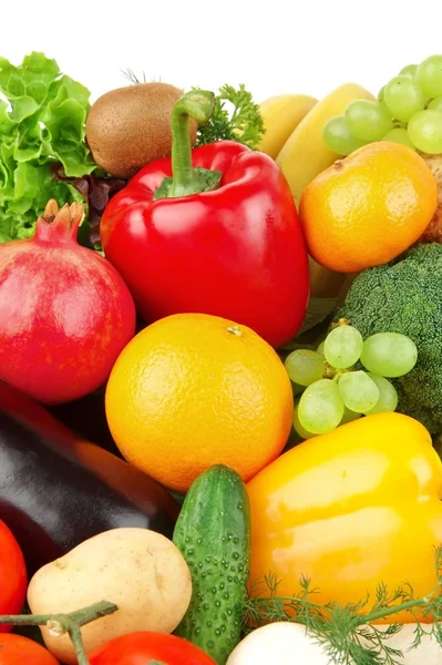 Диетический набор палео-диеты из овощей и фруктов — стоковое фото
