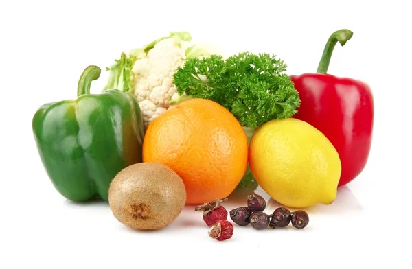 Группа питательных веществ, полных витамина С — стоковое фото