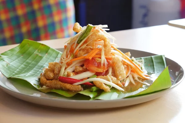 Somtam - Salade de papaye - Cuisine thaïlandaise — Photo