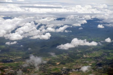 Chiangmai, Tayland gökten havadan görünümü
