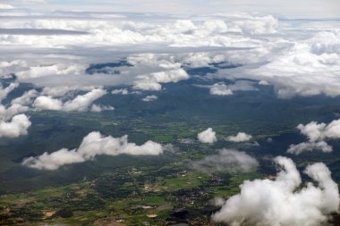Chiangmai, Tayland gökten havadan görünümü
