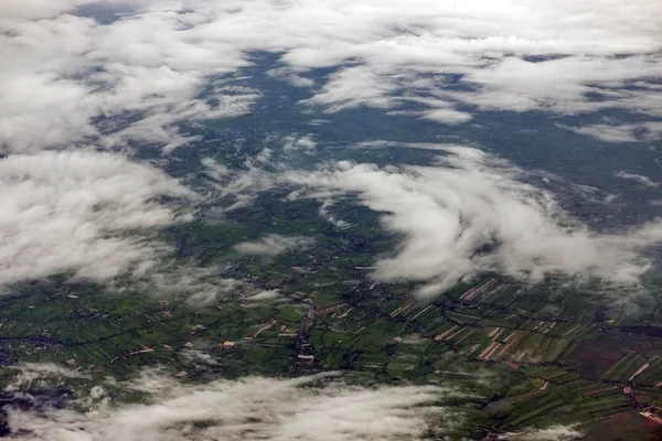 Luchtfoto van Chiangmai, Thailand uit hemel — Stockfoto