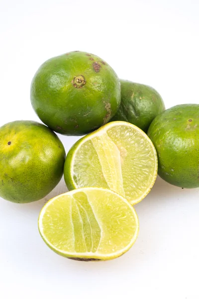 Limes on the white background — Stock Photo, Image