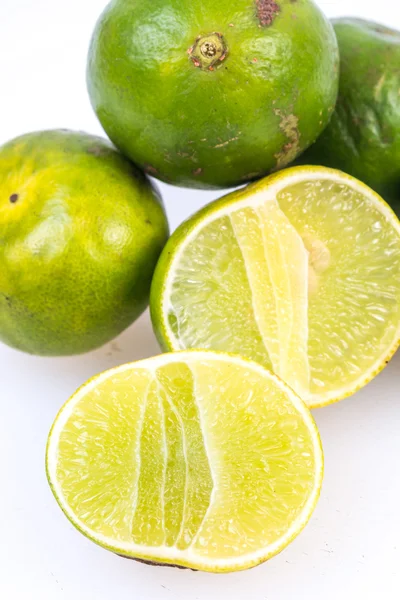 Limes on the white background — Stock Photo, Image