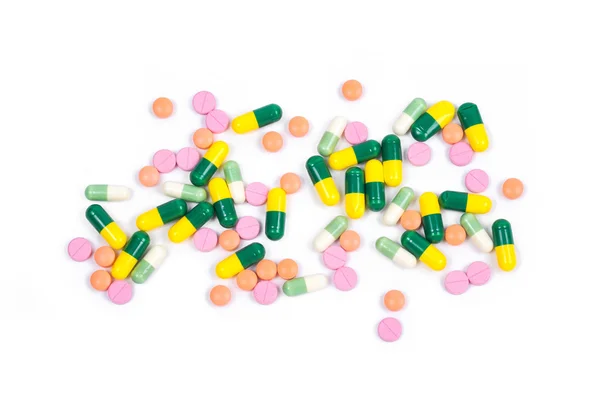 Geïsoleerde kleurrijke geneeskunde — Stockfoto