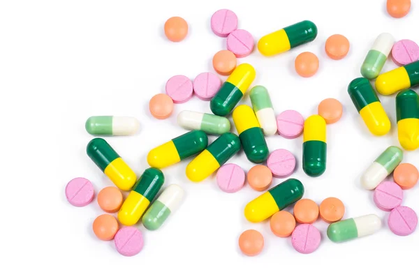 Medicina colorida isolada — Fotografia de Stock
