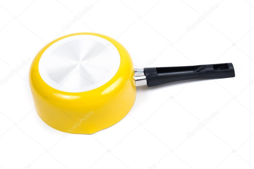 Isolated yellow pan
