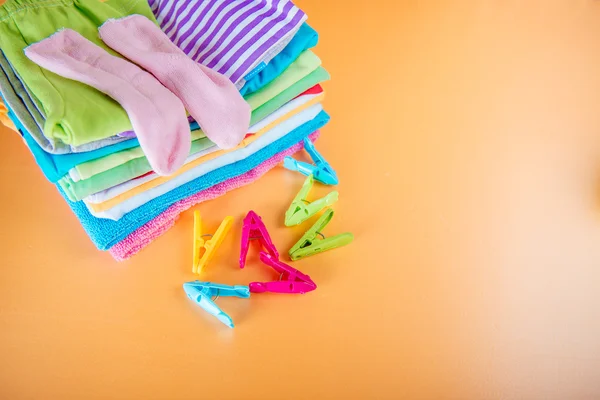 Kläder efter tvätt — Stockfoto