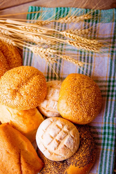 Brot. verschiedene Brotsorten — Stockfoto