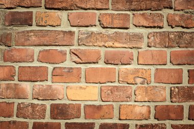 Eski tuğla duvar . 