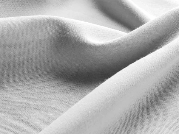Nádherně Složená Látka Měkké Příjemné Vlny Vlnky Textil Detailní Záběr — Stock fotografie