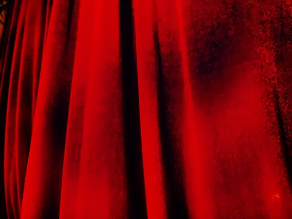 Bright Red Abstract Background Reminiscent Pleats Pleasant Velvet Stylized Blurred — Stock Photo, Image