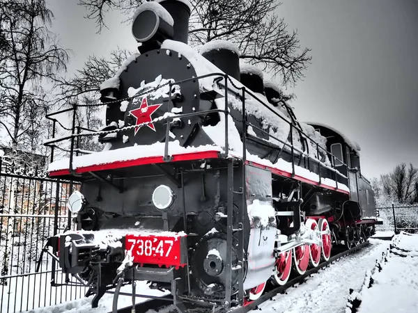 Treno Retrò Locomotiva Dell Inizio Del Xix Secolo Con Motore — Foto Stock