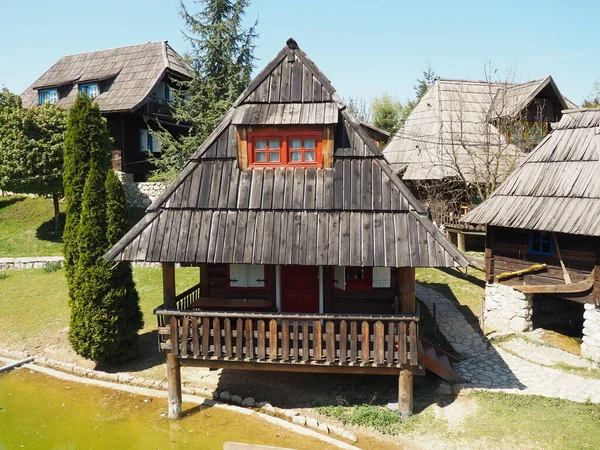 Станісичі Бієліна Боснія Герцеговина Квітня 2021 Будинок Сільської Ферми Традиційне — стокове фото