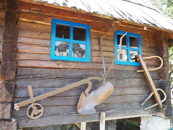 Stanisici Bijelina Bosnia Herzegovina April 2021 Log Village Farmhouse 19Th — Stock Photo, Image