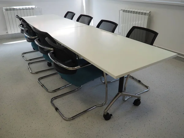 Table Chairs Meeting Room Auditorium Library Office Premises Official Institution — Stock Photo, Image