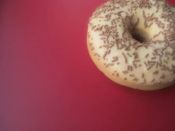 Ein Donut Oder Donut Eine Art Sauerteig Süße Snacks Die — Stockfoto