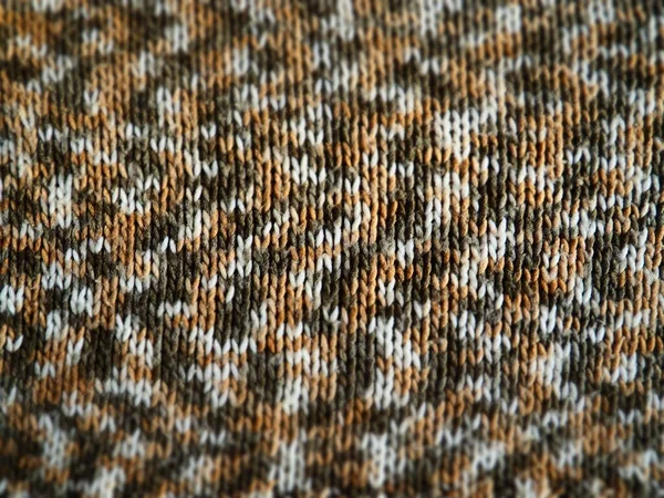 Knitted Crochet Canvas Knitting Style Knitted Gum White Gray Brown — Stock Photo, Image