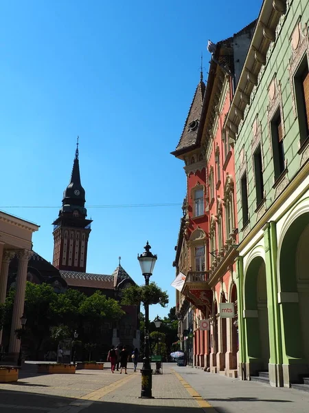 Subotica Serbia Września Architektura Subotica Fasady Zabytkowych Budynków Zabytków Subotica — Zdjęcie stockowe