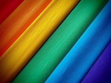 Bir Gökkuşağı Bayrağı, Gurur Bayrağı. LGBTQ toplum sembolü. EuroPride 2022, Avrupa 'nın bütün LGBTİ toplumu için tarihi bir olaydır. Kırmızı, turuncu, sarı, yeşil, mavi ve mor. Koyu renk.