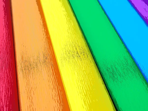 A Rainbow Flag, the Pride Flag. LGBTQ community symbol. EuroPride 2022 in Belgrade is a landmark event for Europe entire LGBTI community. Red, orange, yellow, green, blue and purple crepe paper — Stock Photo, Image