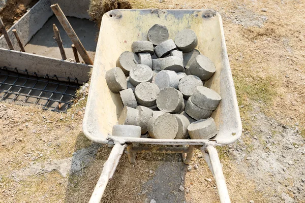 Fundação para a construção de casas — Fotografia de Stock